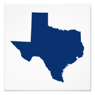 Impression Photo Texas en bleu