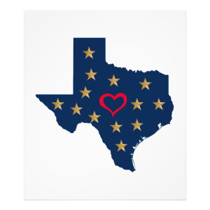 Impression Photo Texas Love and Shining Stars in the Lone Star Stat