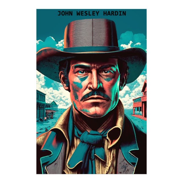 Impression Photo Texas Outlaw John Wesley Hardin (Devant)