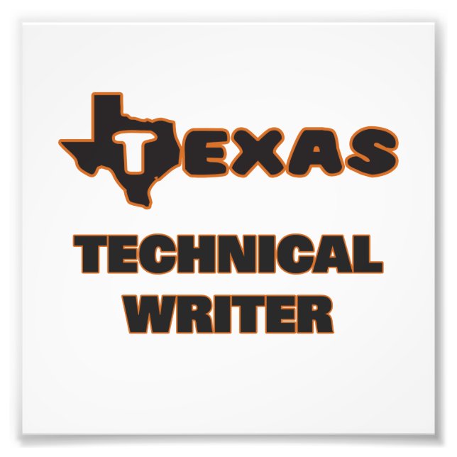 Impression Photo Texas Technical Writer (Devant)