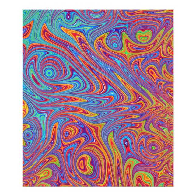 Impression Photo textures psychodeliques (Devant)