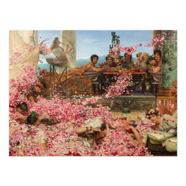 Impression Photo The Roses of Heliogabalus by Lawrence Alma-Tadema (Devant)