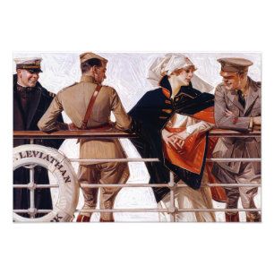Impression Photo The SS Leviathan, 1918 par J. C. Leyendecker