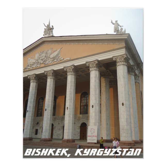 Impression Photo Théâtre national de Bichkek - Kirghizistan (Devant)