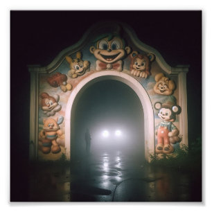 Impression Photo Thème de parc d'attractions surréaliste Dreamcore