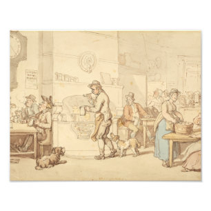 Impression Photo Thomas Rowlandson - Intérieur d'une auberge