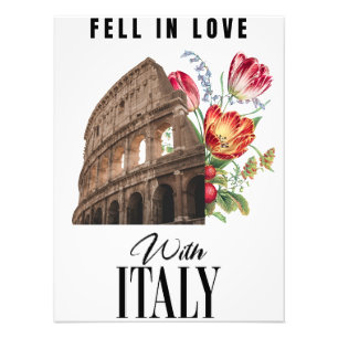 Impression Photo Tomber amoureux de l'Italie