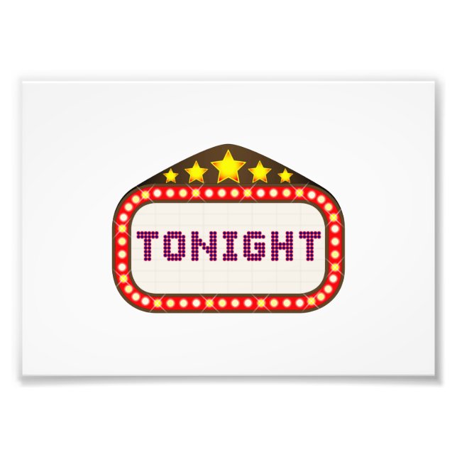 Impression Photo Tonight movie Theatre Marquee (Devant)