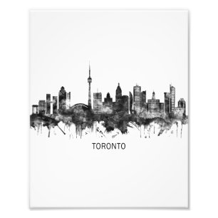 Impression Photo Toronto Canada Skyline BW