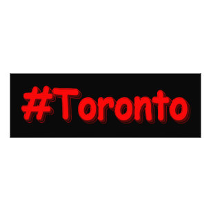 Impression Photo "#Toronto" Joli design. Commandez dès maintenant