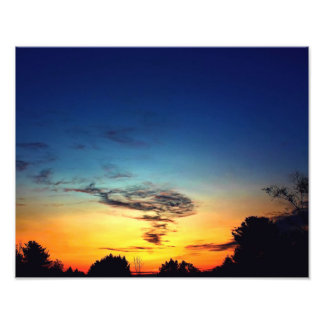 Impression Photo Tôt le crépuscule du matin