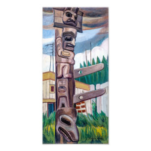 Impression Photo Totem haïda Emily Carr