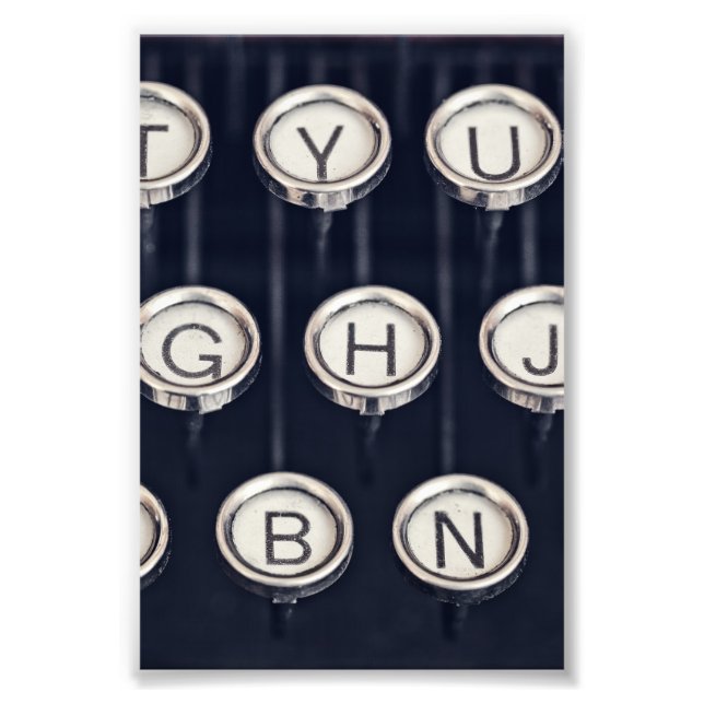 Impression Photo Touches de machine à écrire vintages (Devant)