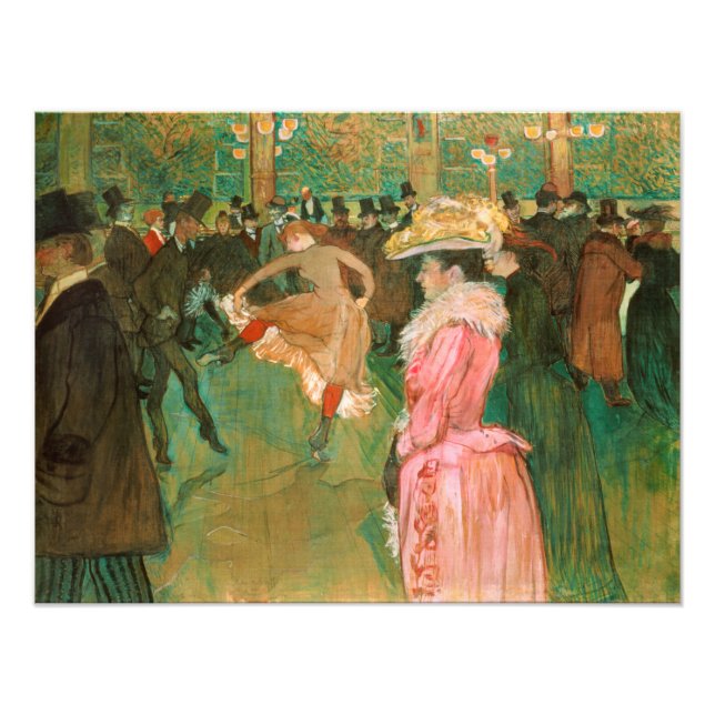 Impression Photo Toulouse-Lautrec - Au Rouge, La Danse (Devant)