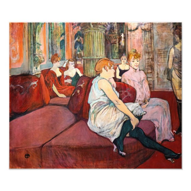 Impression Photo Toulouse-Lautrec - Au Salon, rue des Moulins (Devant)