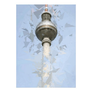 Impression Photo Tour de télévision de Berlin Art abstrait Allemagn