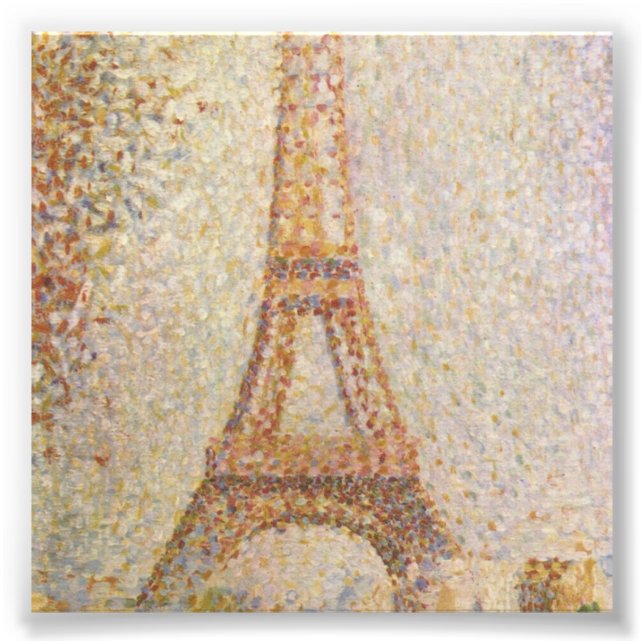 Impression Photo Tour Eiffel par Georges Seurat (Devant)