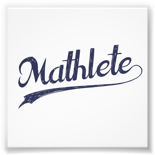 Impression Photo Tous les athlètes Math Math Star Mathlete (Devant)