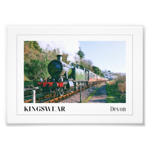 Impression Photo Train à vapeur, Kingswear, Devon