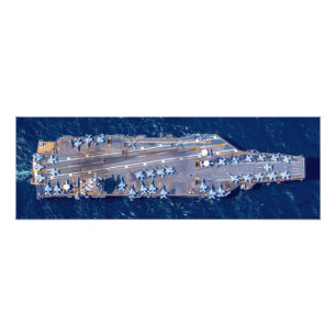 Impression Photo TRANSPORTEUR D'AÉRONEF AMÉRICAIN - CVN 78 (24x8 po