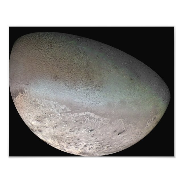 Impression Photo Triton, la plus grande lune de la planète Neptune (Devant)