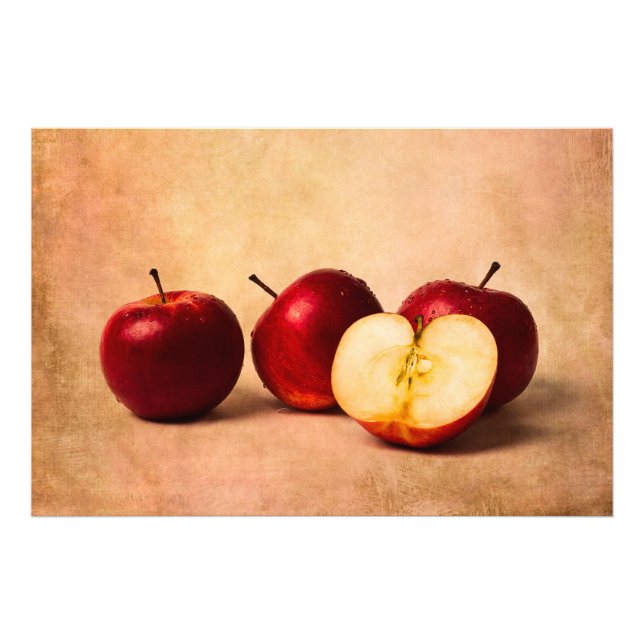 Impression Photo Trois Pommes Et Demi (Devant)