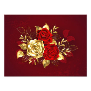 Impression Photo Trois Roses de bijoux