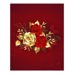 Impression Photo Trois Roses de bijoux