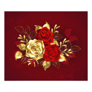 Impression Photo Trois Roses de bijoux