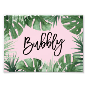 Impression Photo Tropical Bubbly Print