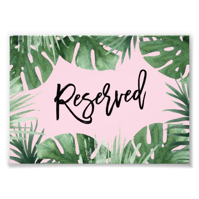 Impression Photo Tropics Réservé Imprimer (Devant)