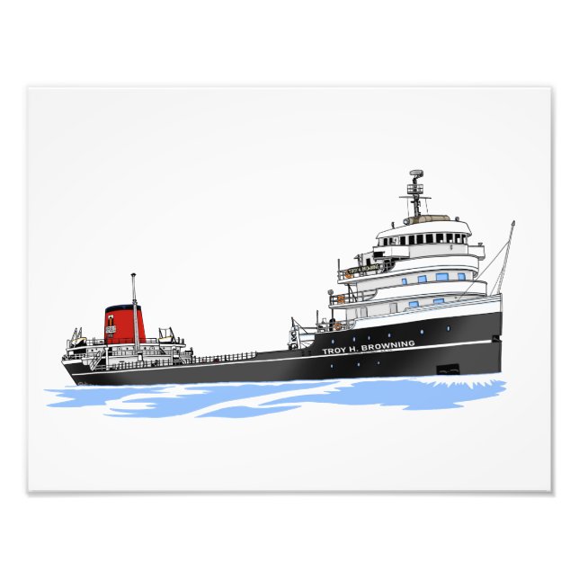 Impression Photo Troy H. Browning, cargo des Grands Lacs (Devant)
