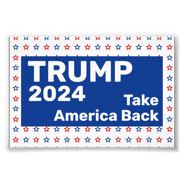 Impression Photo Trump 2024 : Reprendre l'Amérique (Devant)