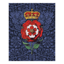 Tudor Rose rouge et blanc