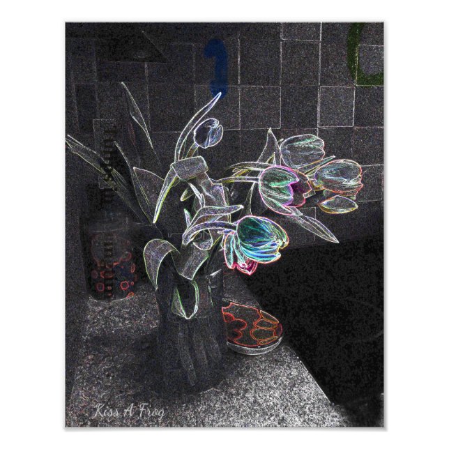 Impression Photo Tulipes Abstraites (Devant)