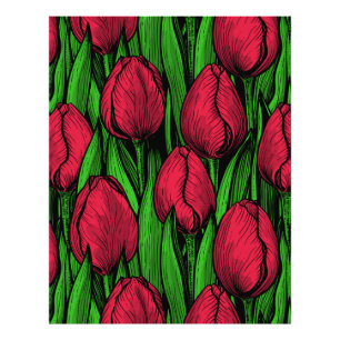 Impression Photo Tulipes rouges
