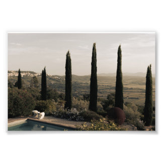 Impression Photo Tuscan landscape hidden behind cypresses (2024)
