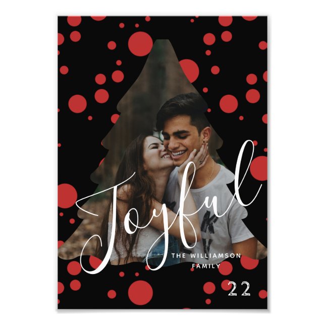 Impression Photo Typographie moderne élégante et tendance rouge 1 p (Devant)