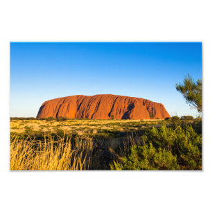 Impression Photo Uluru Ayers Rock dans l'arrière-pays Australie