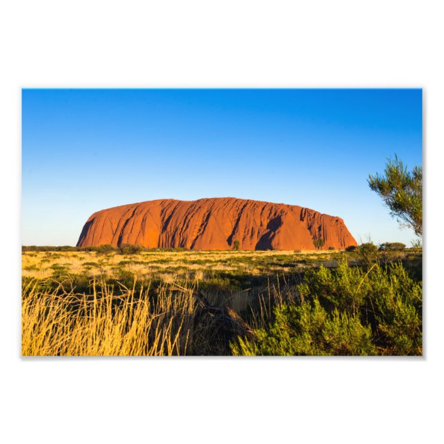 Impression Photo Uluru Ayers Rock dans l'arrière-pays Australie (Devant)