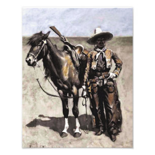 Impression Photo Un Buccaro mexicain au Texas par Frederic Remingto