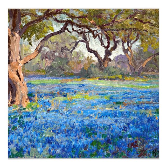 Impression Photo Un champ de bleus à Alamo Heights, 1919, (Devant)