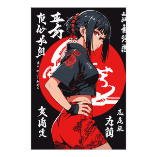 Impression Photo Un guerrier mystique au clair de lune