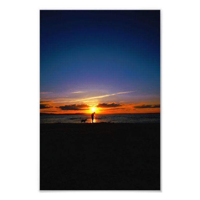 Impression Photo un homme et son chien (Devant)