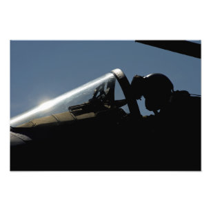 Impression Photo Un pilote se prépare au décollage