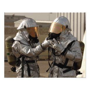 Impression Photo Un pompier irakien