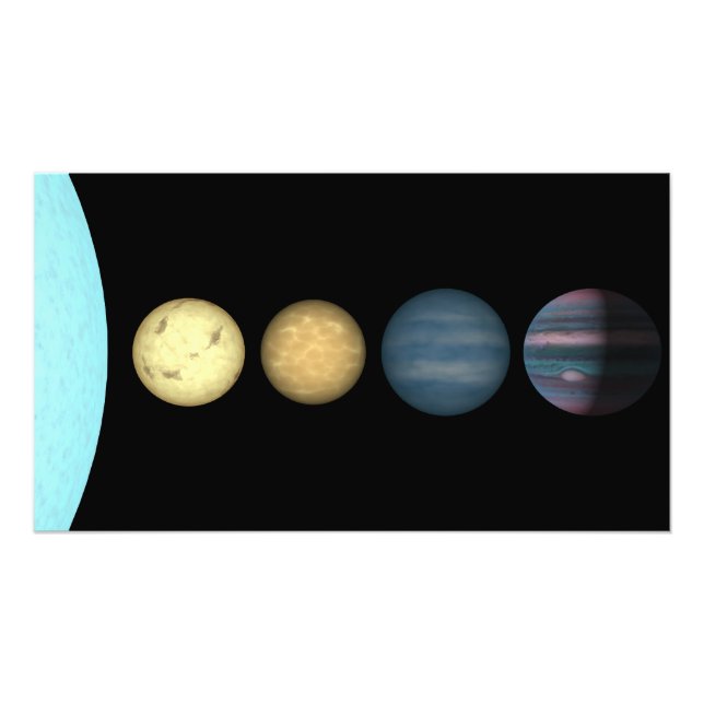 Impression Photo Un rendu d'artiste comparant naines brunes 2 (Devant)