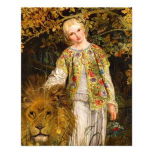 Impression Photo Una et le Lion, 1860 par William Bell Scott