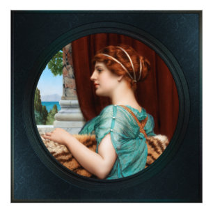 Impression Photo Une dame de Pompéi par John William Godward