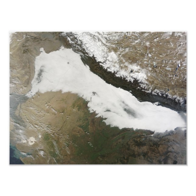 Impression Photo Une épaisse rive de nuages bas (Devant)